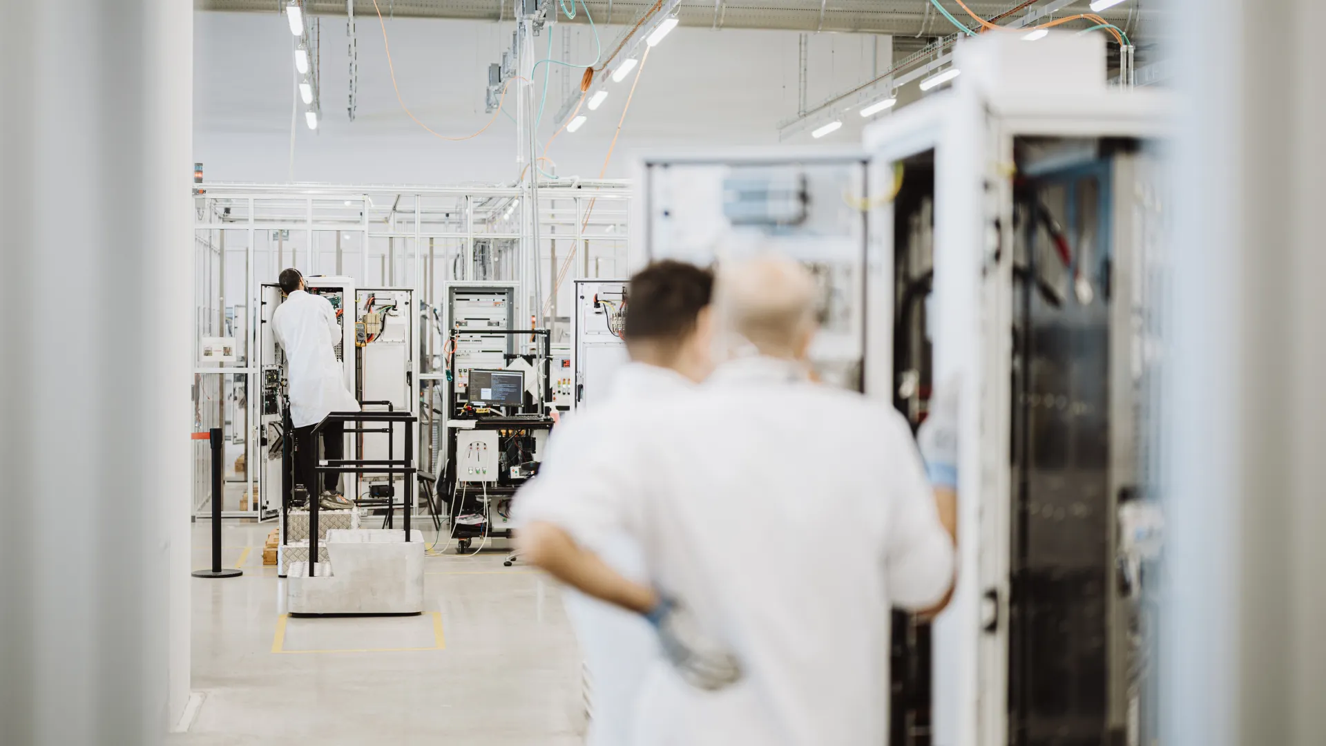 Experts collaborating in a laboratory