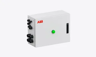Shows a product shot of a control box