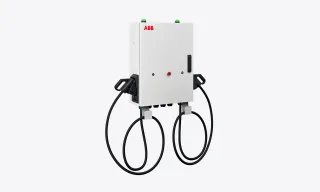 Small footprint dispenser, wall or pedestal mounted, with single or dual outlet. Designed to charge larger depot-based heavy duty EV fleets.