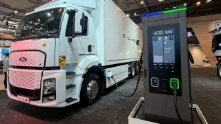 IAA Transportation ABB E-mobility A400 charger at elexon booth