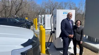 ABB E-mobility fast EV chargers open for vehicles at Vermont’s first NEVI site