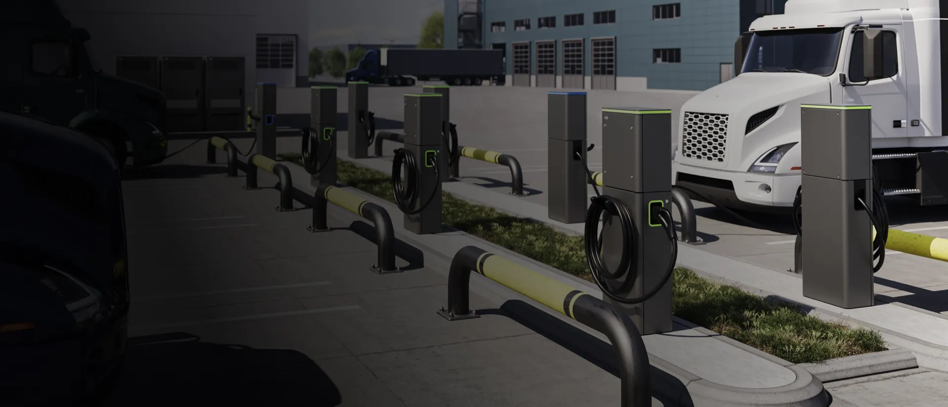 ChargeDock dispensers available for use at a depot site