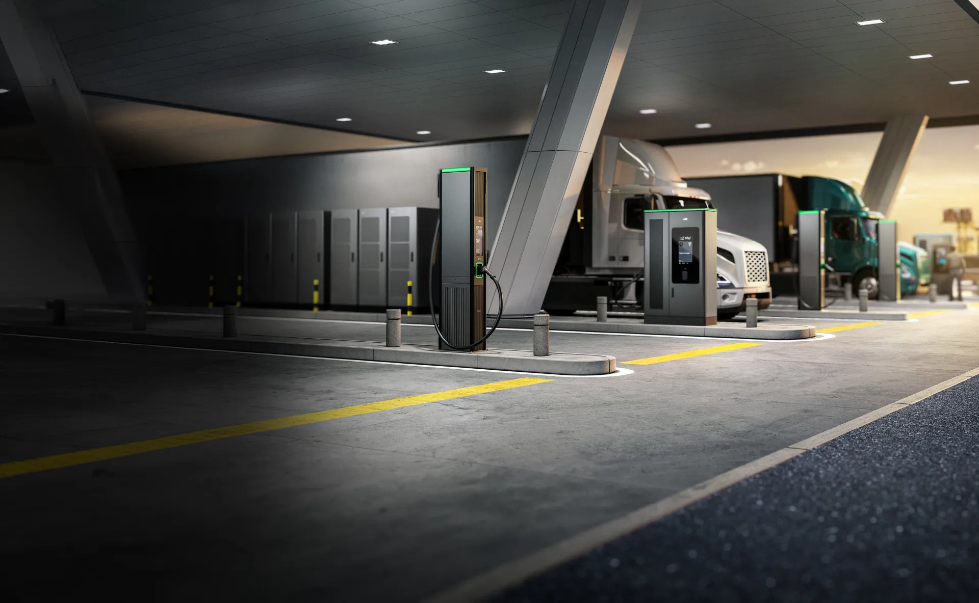 Trucks charging 