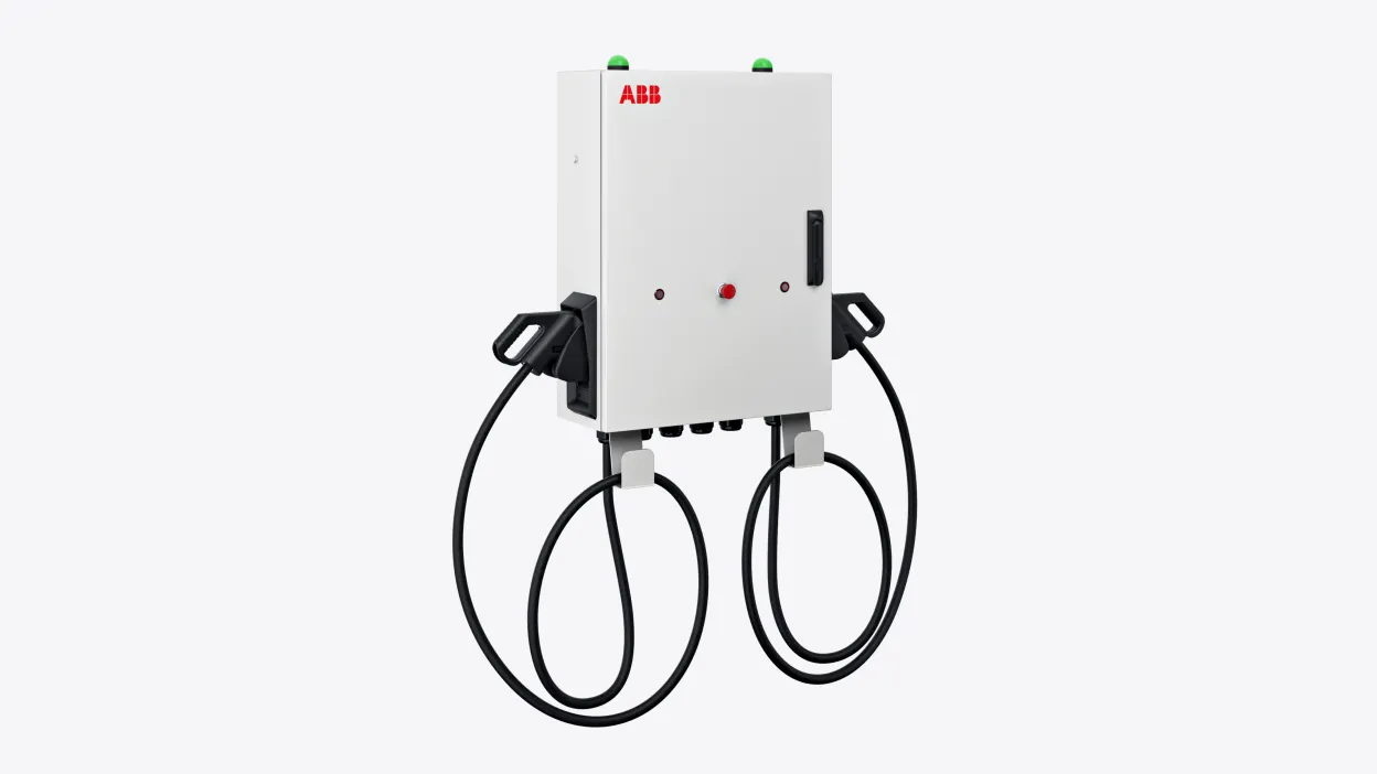 Small footprint dispenser, wall or pedestal mounted, with single or dual outlet. Designed to charge larger depot-based heavy duty EV fleets.